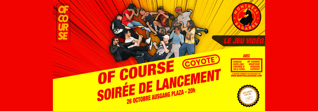 ÇA BOUGE POUR OF COURSE! jeu vidéo et spectacle de lancement