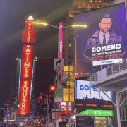 Domeno enters Times Square